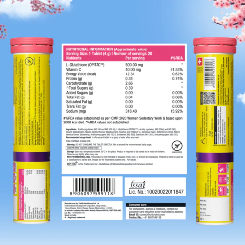Glow - Glutathione Tablets for Radiant & Bright Skin - Blackcurrant - Image 9