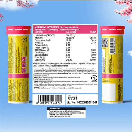 Glow - Glutathione Skin Brightening & Even-Tone Skin Tablets - Strawberry & Lemon - Image 9