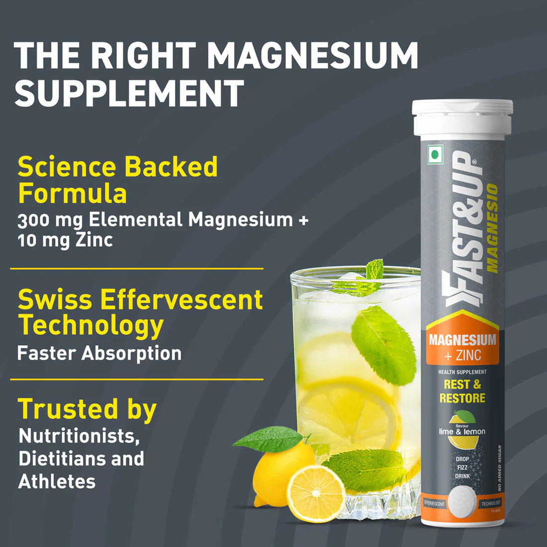 Daily Magnesium for Sleep, Stress & Muscle Recovery - Lime & Lemon - Image 2